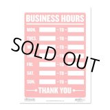 画像: Sign Plate ［BUSINESS HOURS］