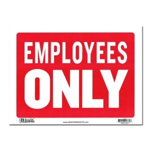 画像: Sign Plate ［EMPLOYEES ONLY］