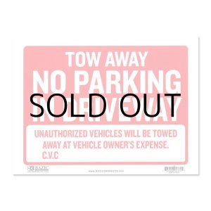 画像: Sign Plate ［NO PARKING IN DRIVEWAY］L size