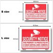 画像2: Sign Plate ［SECURITY NOTICE］