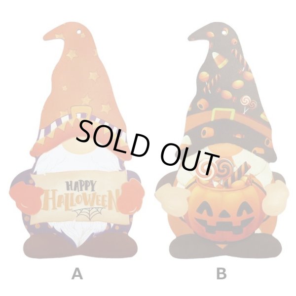 画像2: Halloween Wood Sign Gnome Shaped【全2種】【メール便OK】