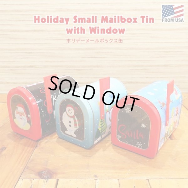 画像1: Holiday Small Mailbox Tin with Window【全3種】