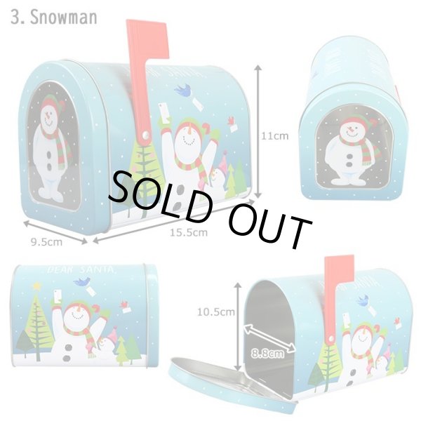 画像3: Holiday Small Mailbox Tin with Window【全3種】