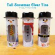 画像1: Tall Snowman Clear Tins【全3種】