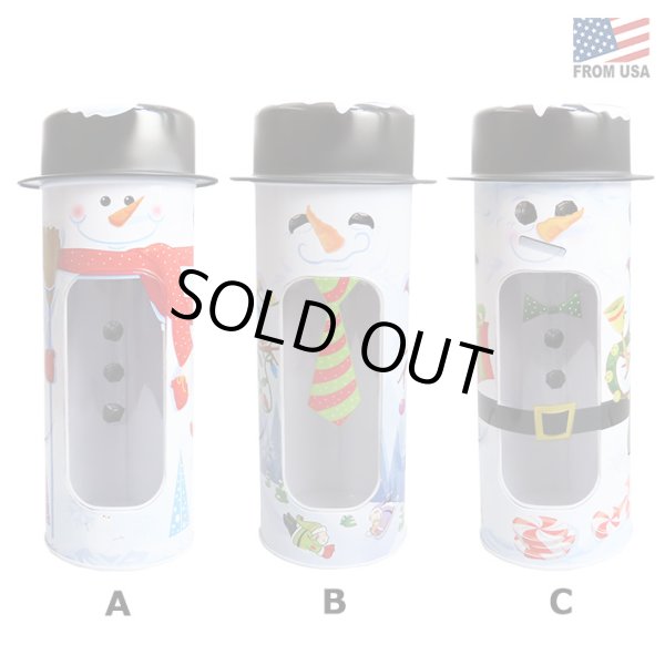 画像2: Tall Snowman Clear Tins【全3種】