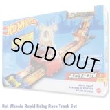 画像: Mattel Hot Wheels Dual Race Track RAPID RELAY（brown car）