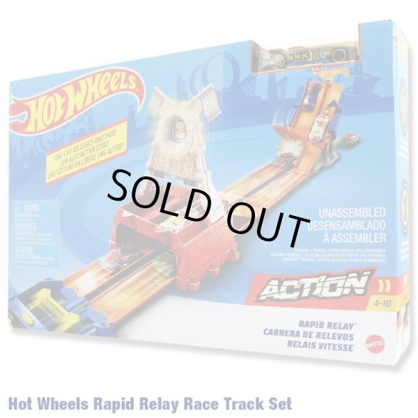 画像1: Mattel Hot Wheels Dual Race Track RAPID RELAY（brown car）