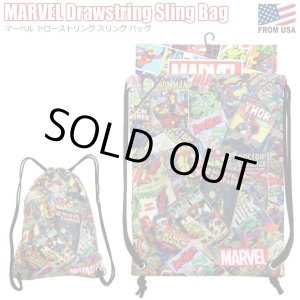 画像: Marvel Drawstring Sling Bag
