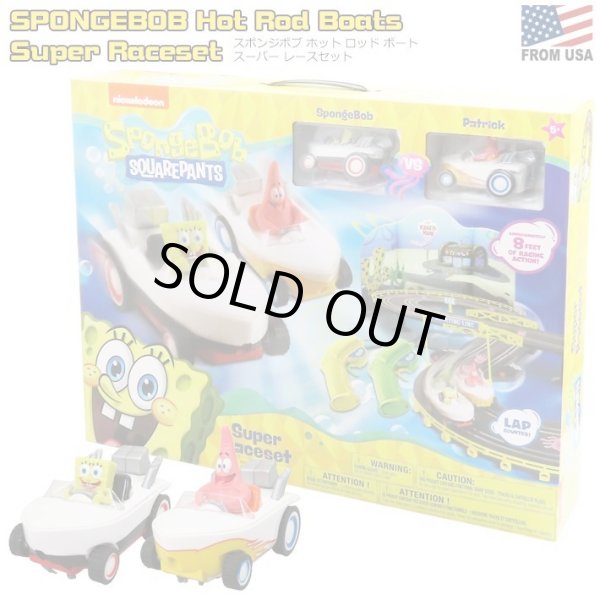 画像1: SpongeBob Hot Rod Boats Super Raceset