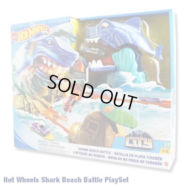 画像1: Mattel HotWheels City SharkBeach Battle Play Set