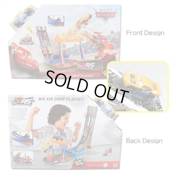 画像2: Mattel DDC Cars XRS Mud Racing Big Air Drop Playset