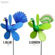 画像2: Yard Stake PEACOCK WITH PINWHEEL【全4種】