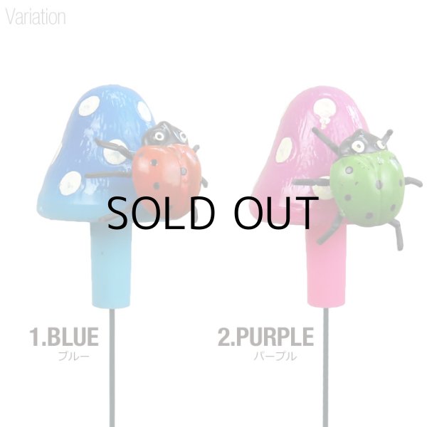 画像2: Yard Stake Mushroom with Ladybug【全4種】