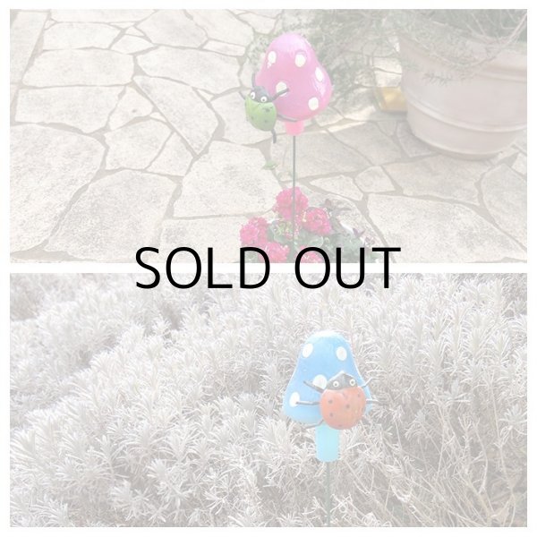 画像5: Yard Stake Mushroom with Ladybug【全4種】