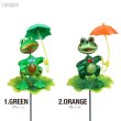 画像2: Yard Stake Frog with Umbrella【全4種】