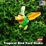 画像: Yard Stake Tropical Bird with Springing Wings【全6種】