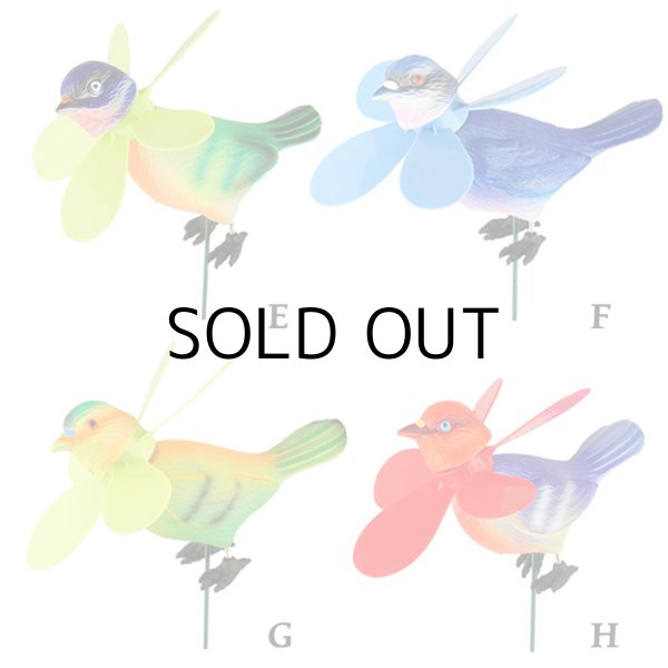 画像3: Yard Stake Colorful Bird with Pinwheels【全8種】