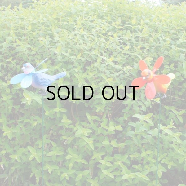 画像6: Yard Stake Colorful Bird with Pinwheels【全8種】