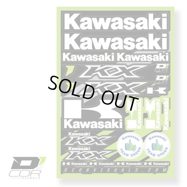 画像1: D'COR Kawasaki KXF Decal Sheet