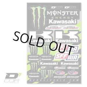 画像: D'COR Monster KAWASAKI Decal Sheet