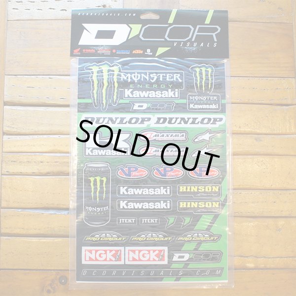 画像2: D'COR Monster KAWASAKI Decal Sheet