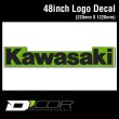 画像1: D'COR 48 inch Kawasaki Decal