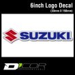 画像1: D'COR 6 inch Suzuki Decal　【メール便OK】