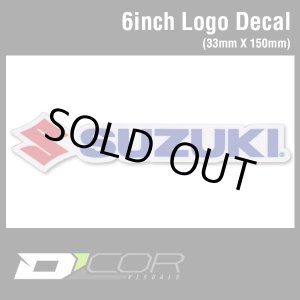 画像: D'COR 6 inch Suzuki Decal　【メール便OK】