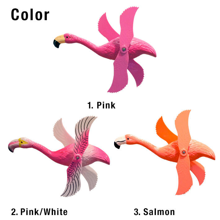 画像2: Flamingo Pinwheel Garden Stake Flamingo Only【全3種】