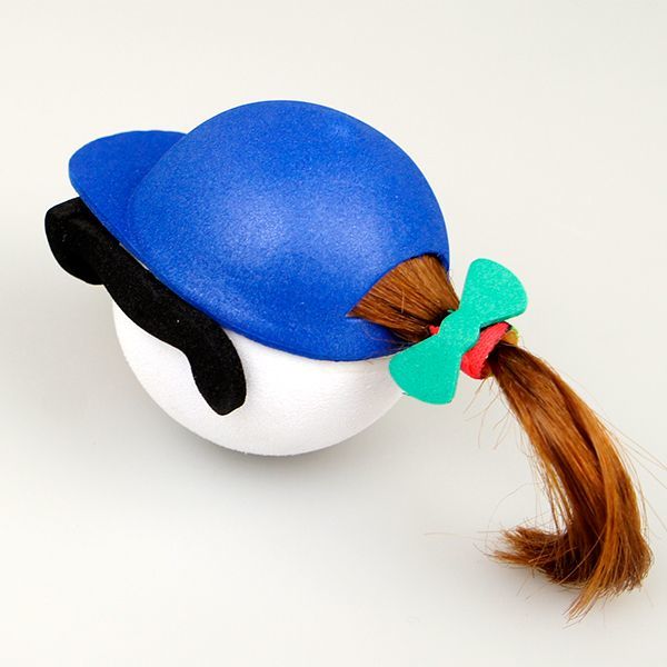 画像3: Ponytail Blue Cap (Brunette) Antenna Ball