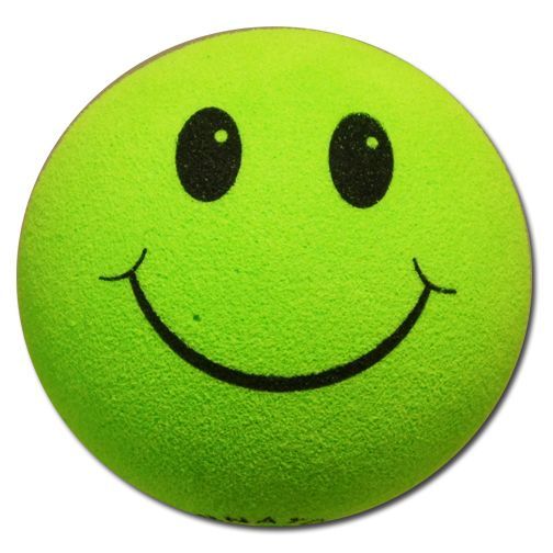 画像1: Happy Face Antenna Ball (Lime Green)