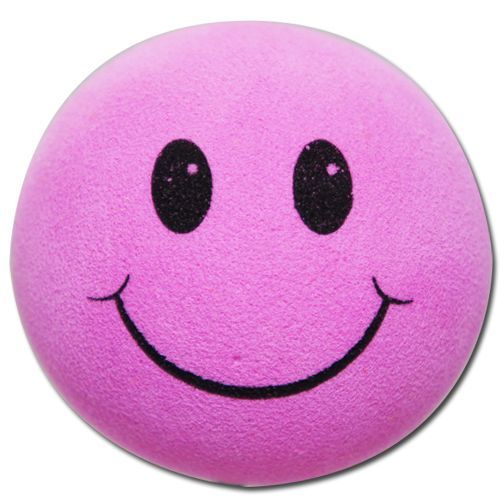 画像1: Happy Face Antenna Ball (Pink)