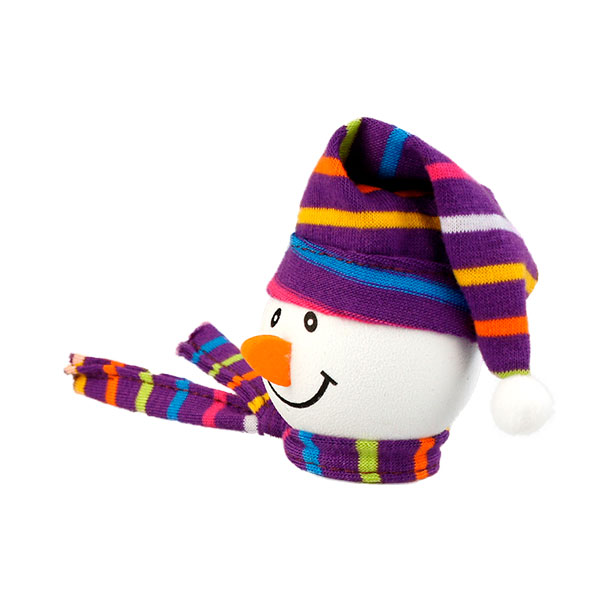 画像2: Snowman with Winter hat Antenna Ball (Purple)