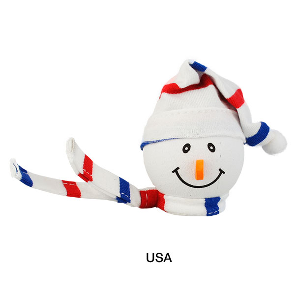 画像1: Snowman with Winter hat Antenna Ball (USA)
