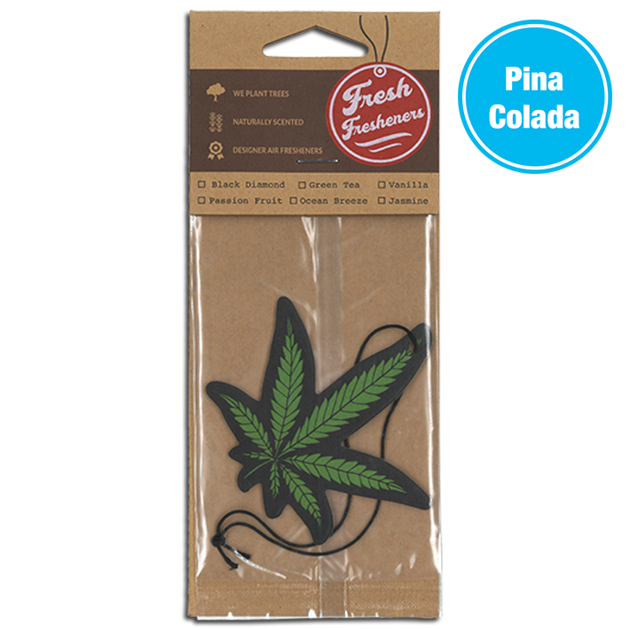 画像1: Fresh Fresheners Marijuana Leaf ( Pina Colada )【メール便OK】