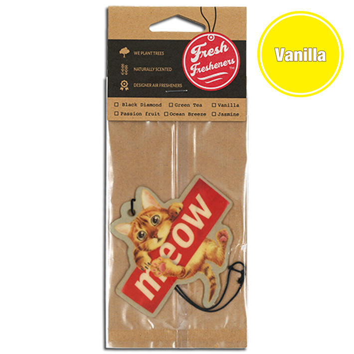 画像1: Fresh Fresheners Meow Cat ( Vanilla )【メール便OK】