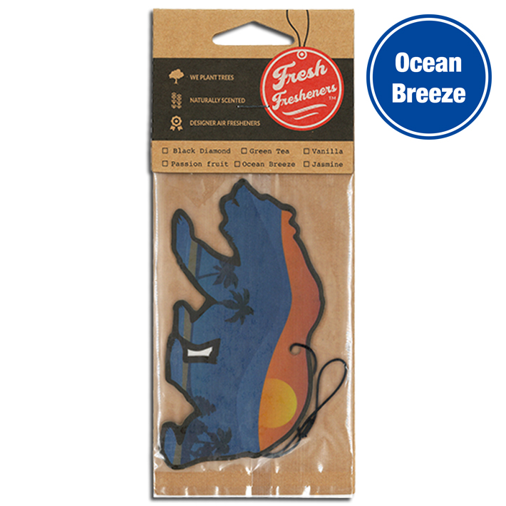 画像1: Fresh Fresheners California Bear ( Ocean Breeze )【メール便OK】