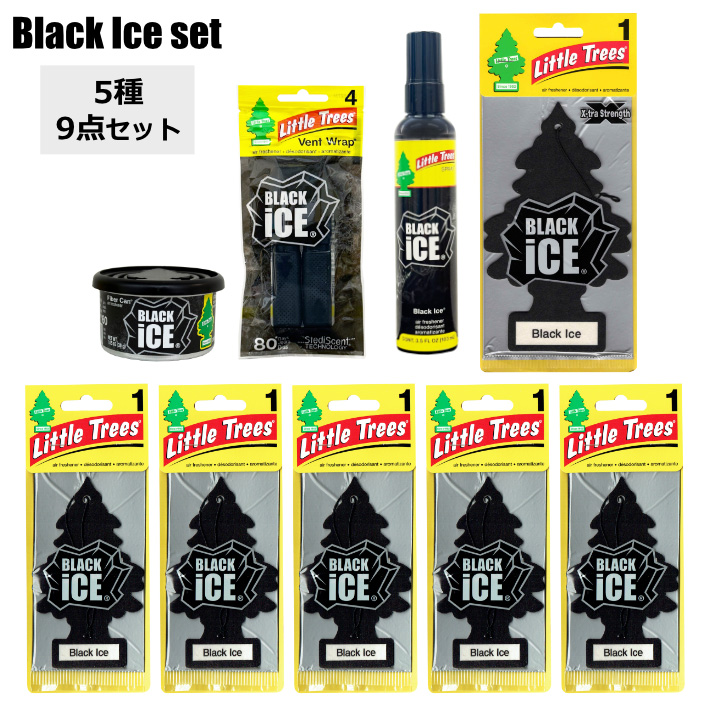 画像1: Little Trees BLACK ICE SET