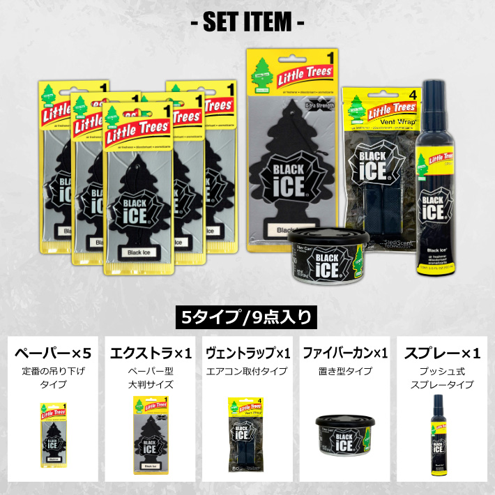 画像3: Little Trees BLACK ICE SET