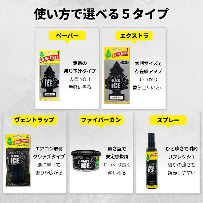 画像4: Little Trees BLACK ICE SET