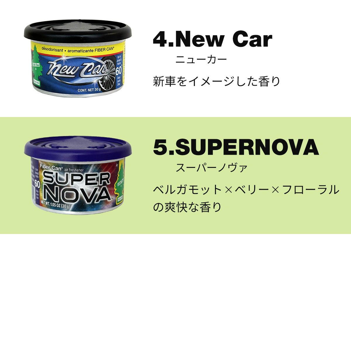 画像4: Little Trees FIBER CAN Air Fresheners 5個セット【メール便送料無料】