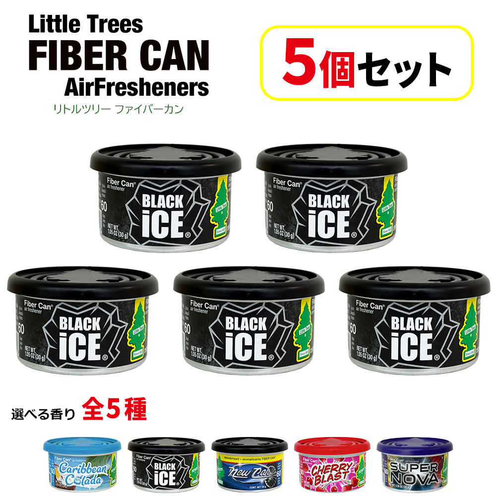 画像1: Little Trees FIBER CAN Air Fresheners 5個セット【メール便送料無料】