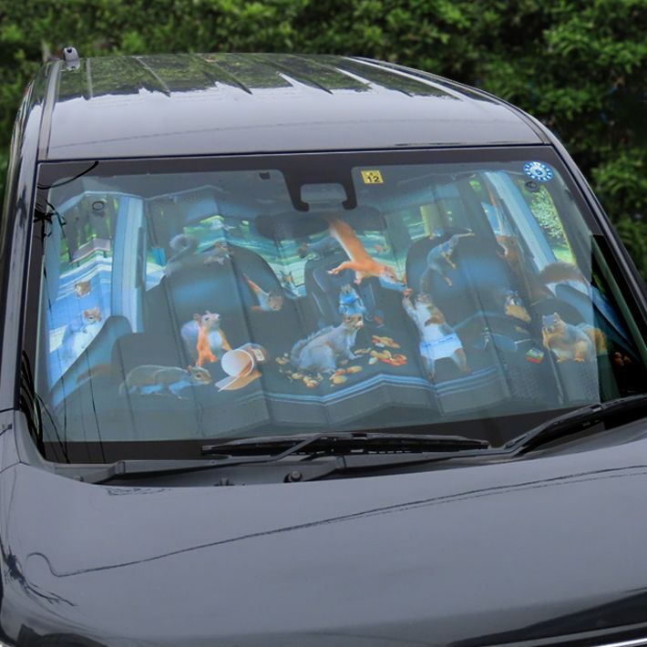 画像3: Car Full of Squirrels Auto Sunshade