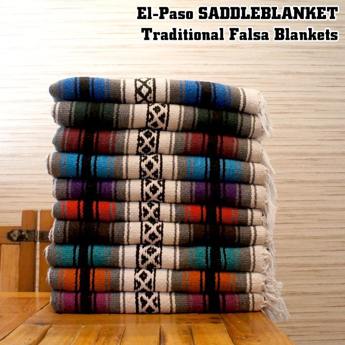 画像1: ELPASO SADDLEBLANKET Traditional Falsa Blankets【全10色】
