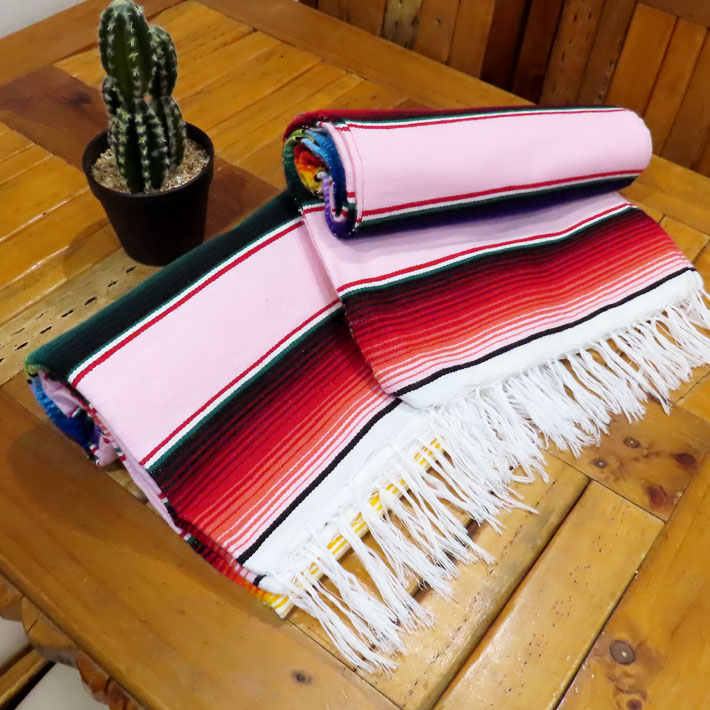 画像2: MOLINA Large Serape (Light Pink)