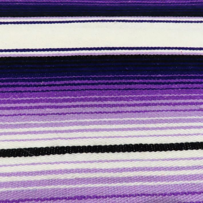 画像4: MOLINA Tow Color Serape (White Lavender Purple)