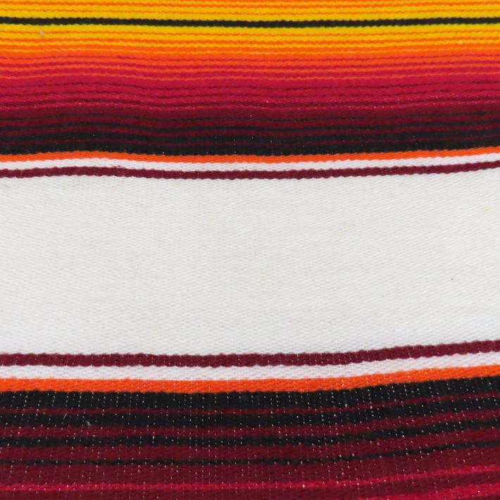 画像4: MOLINA Tow Color Serape (White Orange)