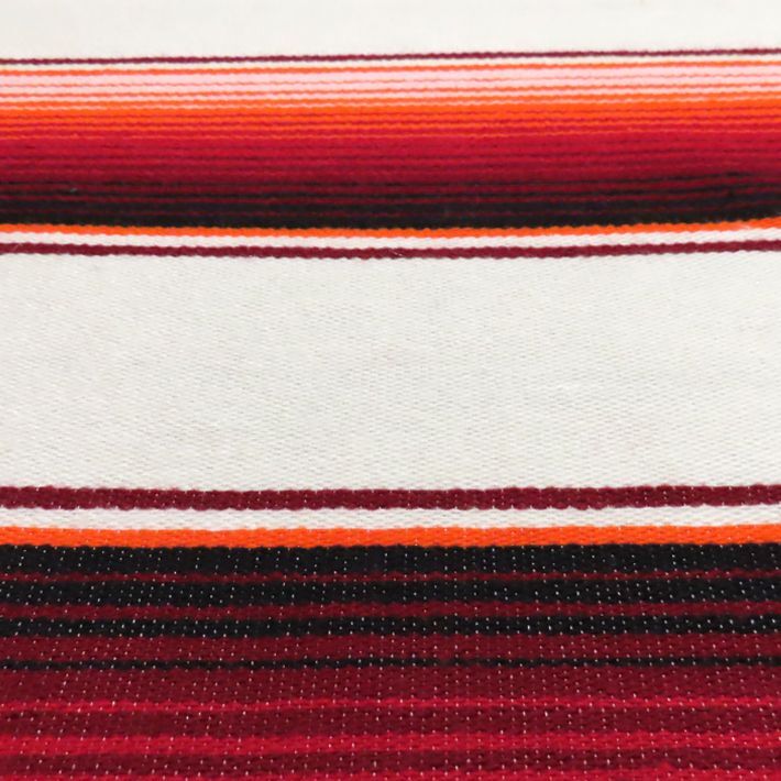 画像4: MOLINA Tow Color Serape (White Salmon Burgundy)