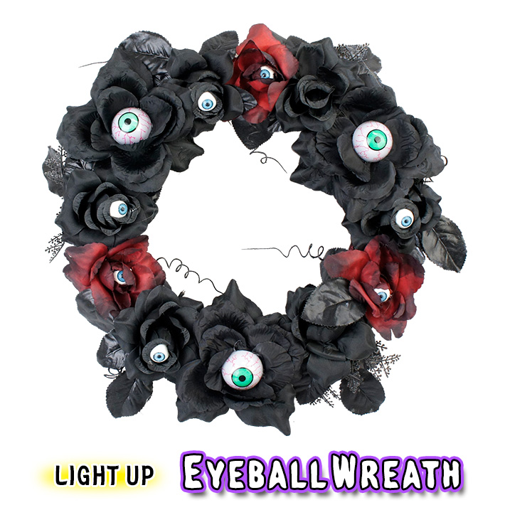 画像1: Light Up Eyeball Wreath