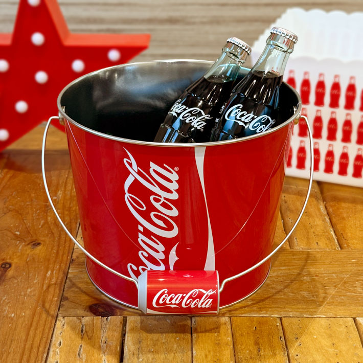 画像3: Coca-Cola Large Beverage Bucket With Coke Can Handle